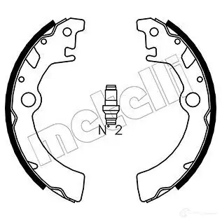 Тормозные колодки METELLI 53-0400 8032747022290 Y5I6 9 1216595