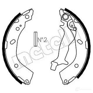 Тормозные колодки METELLI 87W Y2GD 53-0178 1216332 8032747016923