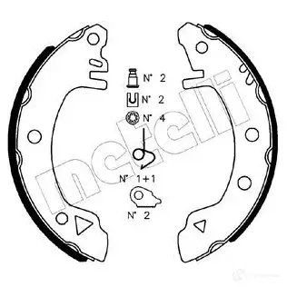 Тормозные колодки METELLI 8032747015520 53-0112K 1216263 QCE8E NA