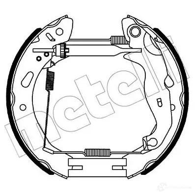 Тормозные колодки METELLI WR D4F5 1216032 51-0343 8032747166512 изображение 0