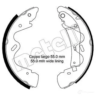 Тормозные колодки METELLI DS EI4J 8032747019641 53-0291 1216469 изображение 0