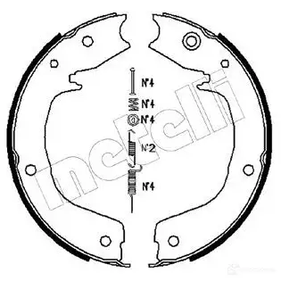 Барабанные колодки METELLI 8032747099001 1216445 53-0267K H 76CA изображение 0