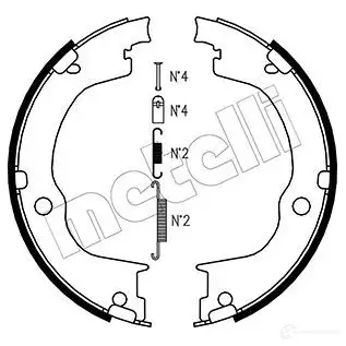 Барабанные колодки METELLI 53-0317K 8032747112700 1216501 QB GPVL