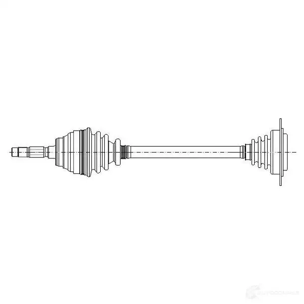 Приводной вал METELLI 1210641 8032747534212 17-0422 EC9V C2K изображение 0