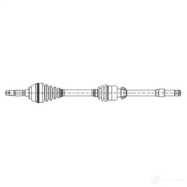 Приводной вал METELLI 8032747440759 1211307 W RZOU7 17-1234 изображение 0