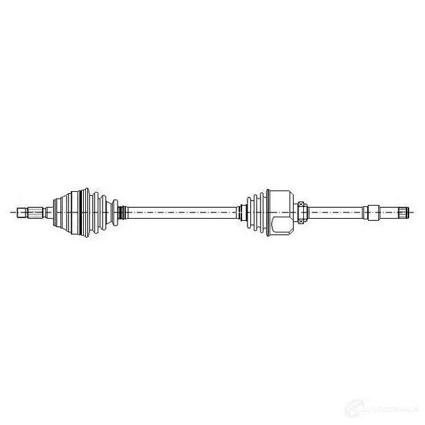 Приводной вал METELLI 8032747533055 17-0306 1210561 V 4766