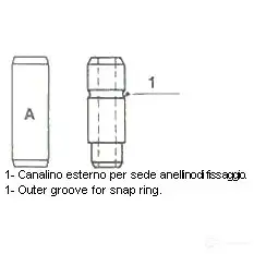 Направляющая втулка клапана METELLI 2G9 CRK 1205264 8032747373446 01-2345