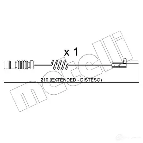 Датчик износа тормозных колодок METELLI SU.099 8032747145128 1217369 N KJ00MG изображение 0