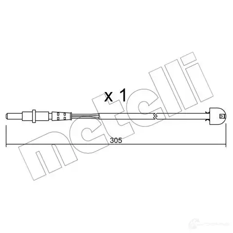 Датчик износа тормозных колодок METELLI 1217368 LXQ ETJ 8032747145111 SU.098