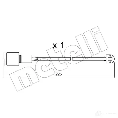 Датчик износа тормозных колодок METELLI 8032747145029 SU.075 6P M0I 1217358 изображение 0