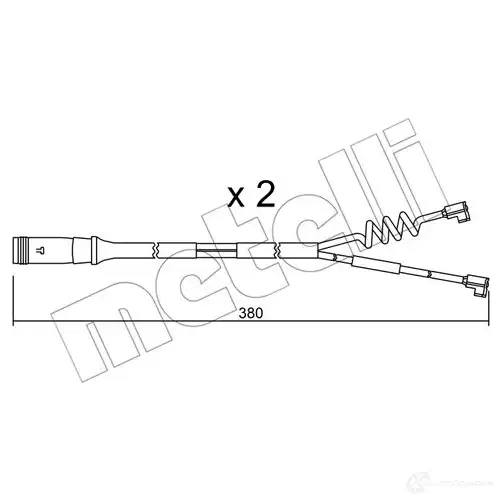 Датчик износа тормозных колодок METELLI SU.175K 1217415 UQW3Z O3 8032747145586