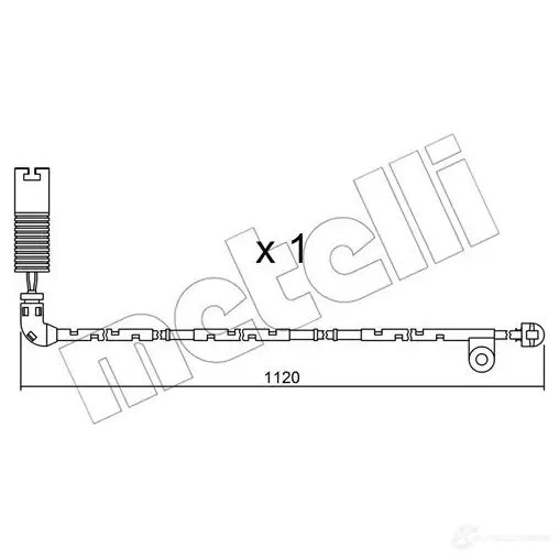 Датчик износа тормозных колодок METELLI SU.156 1C79G MB 1217397 8032747145401 изображение 0