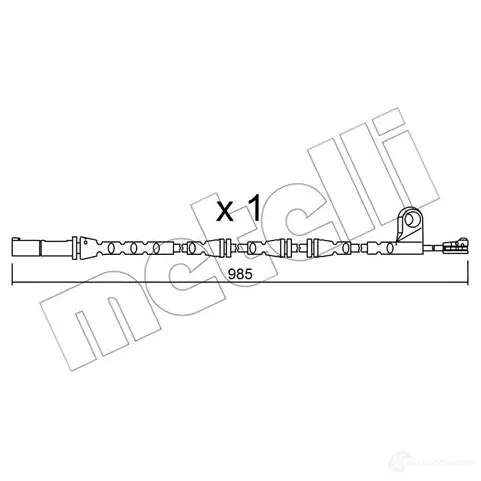 Датчик износа тормозных колодок METELLI 1217509 9V LEEI 8032747146576 SU.309