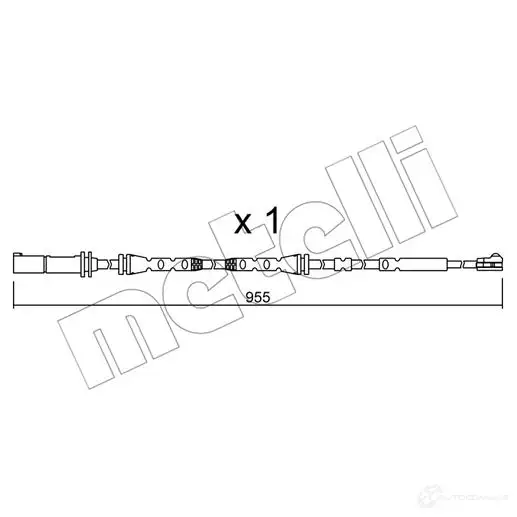Датчик износа тормозных колодок METELLI 8032747146286 E6C6J M 1217480 SU.280