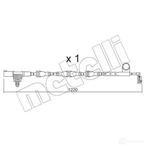 Датчик износа тормозных колодок METELLI 1217463 SU.256 8032747146118 42S2D VM изображение 0