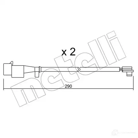 Датчик износа тормозных колодок METELLI 8032747146156 1217467 SU.260K F7N9R H изображение 0