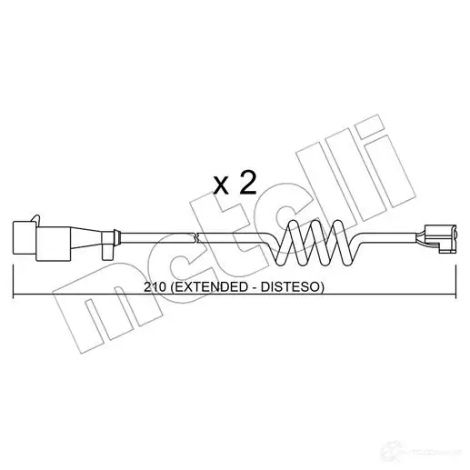 Датчик износа тормозных колодок METELLI 1217446 8032747145920 SU.226K 3H58 9 изображение 0