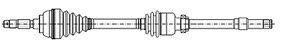 Приводной вал METELLI 1440285853 G NJGAP 17-1410