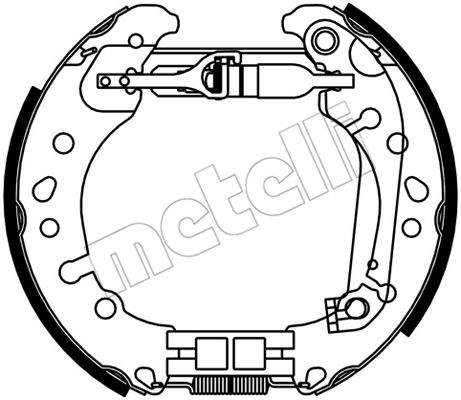 Тормозные колодки METELLI 1440286795 51-0530 17X45 A7