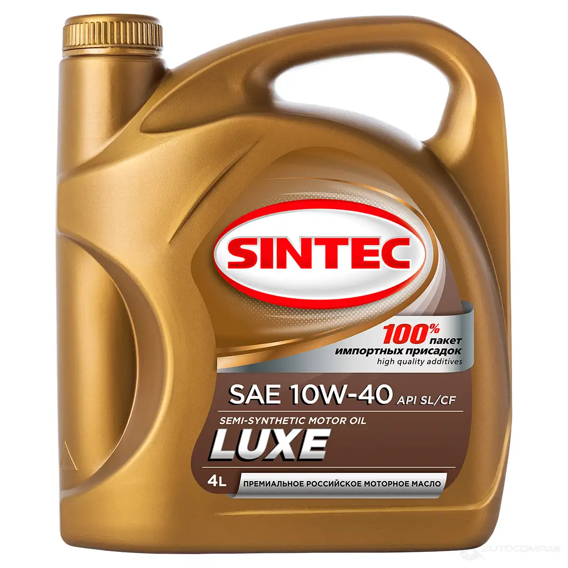 Моторное масло SINTEC LUXE SAE 10W-40 API SL/CF, 4 л SINTEC 801943 1439697110 LK0KJ D изображение 0