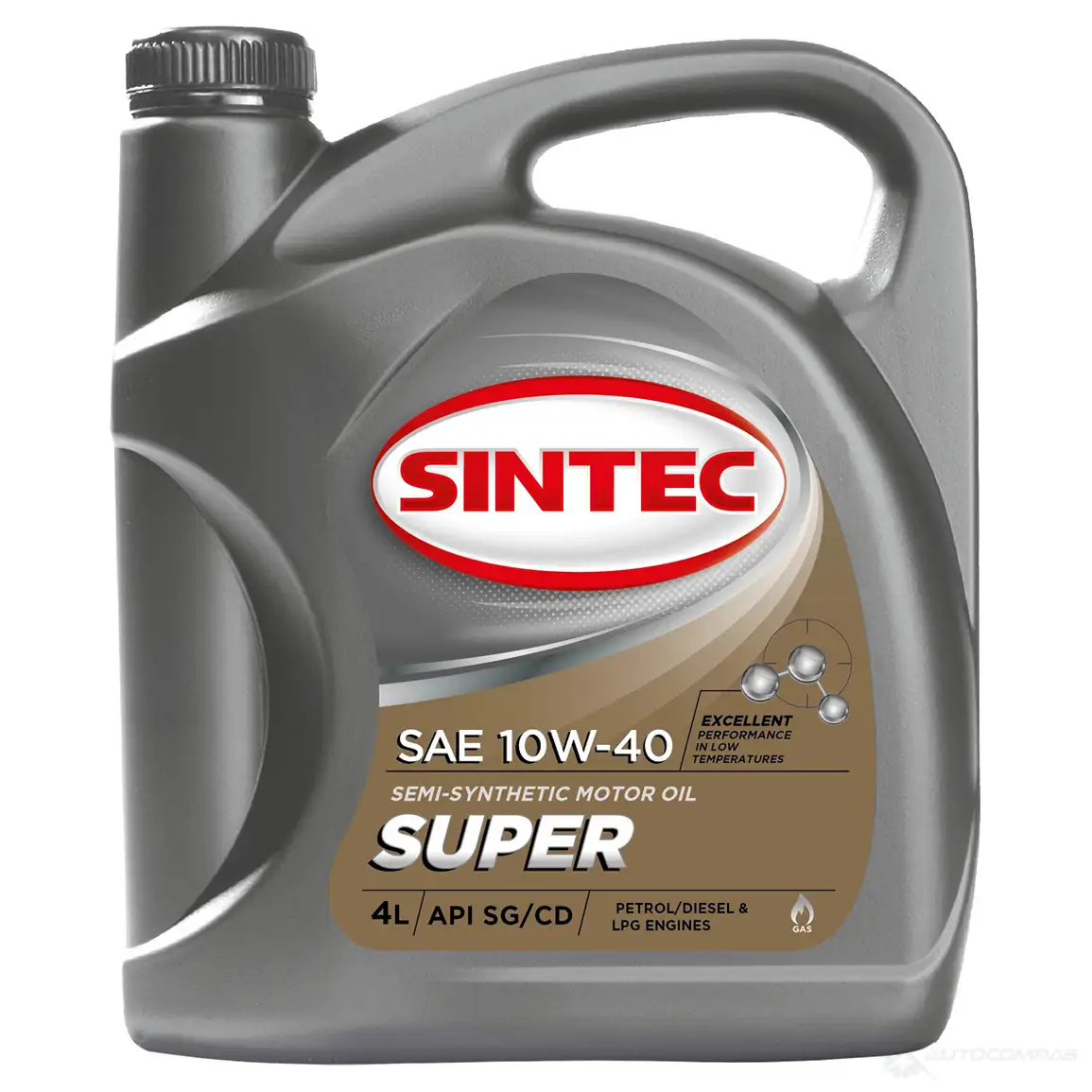 Моторное масло SINTEC SUPER SAE 10W-40 API SG/CD, 4 л SINTEC 1439697143 801894 X1ZC 2EP изображение 0