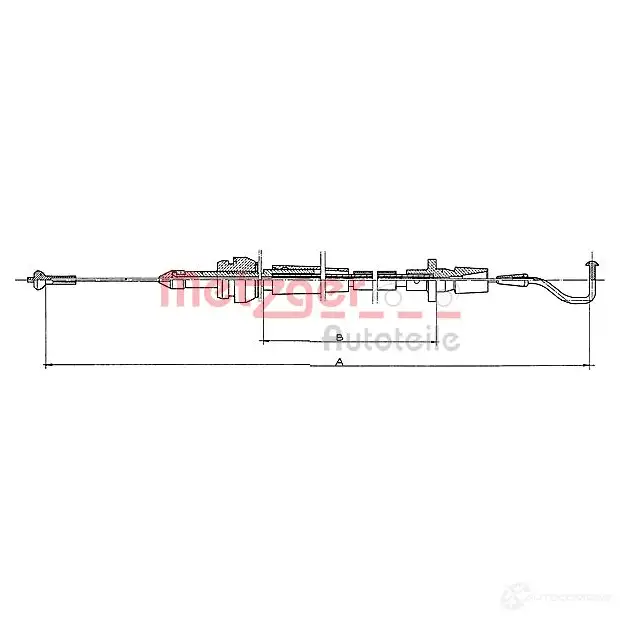 Трос газа METZGER 4250032404444 11.082 994508 Y8T9 X