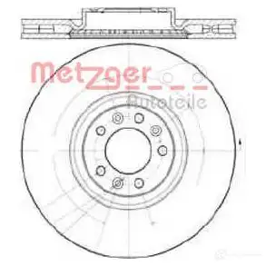 Тормозной диск METZGER 8020584033128 25259v 1004332 7L H7RS изображение 0