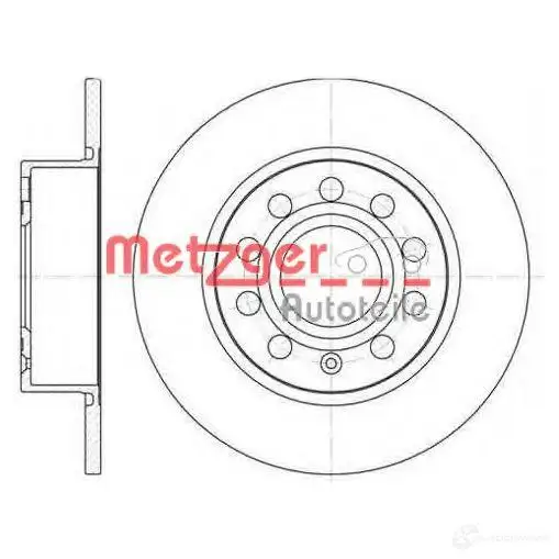 Тормозной диск METZGER 14861v 5 UBHWCI 997697 8020584024270 изображение 0