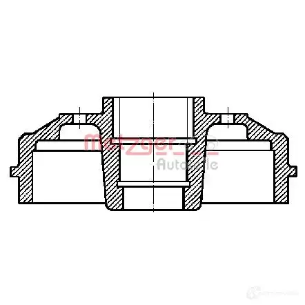 Тормозной барабан METZGER DSLW25 3 BT 638 1011199 8032747141694 изображение 0