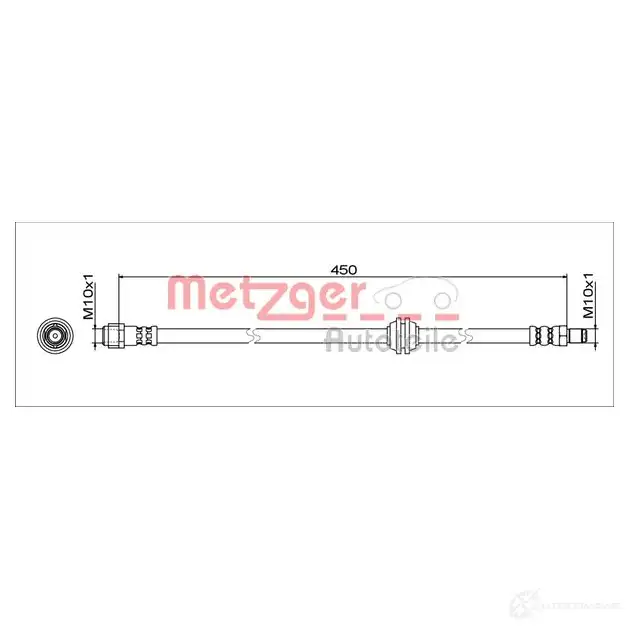 Тормозной шланг METZGER 1437618045 ZCTW E1 4111775 изображение 0