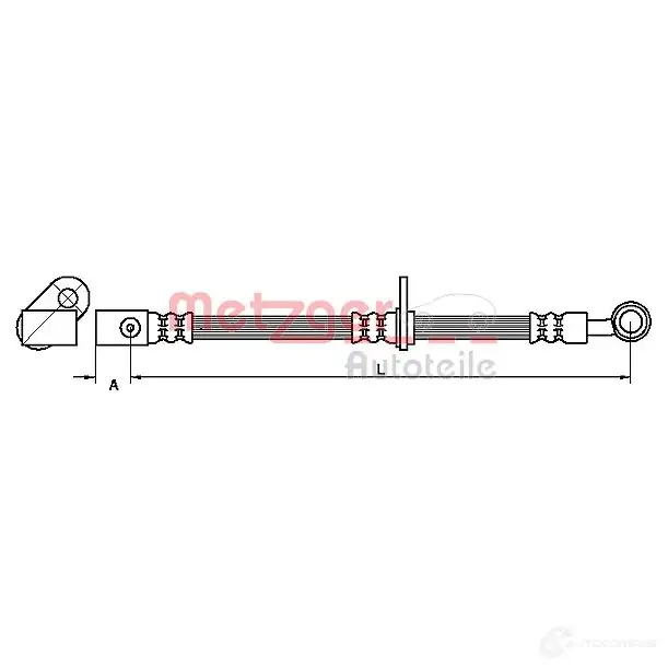 Тормозной шланг METZGER EZ XEY 4115200 1005516 4250032659721
