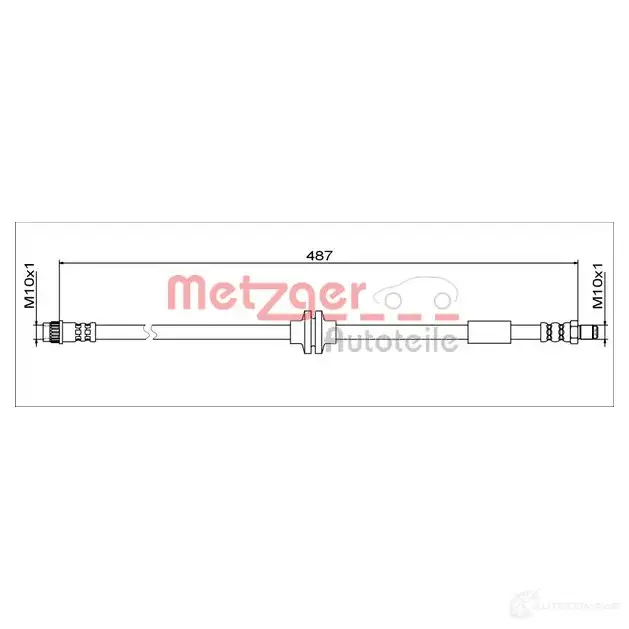 Тормозной шланг METZGER 1437618462 SAV SP4 4111792