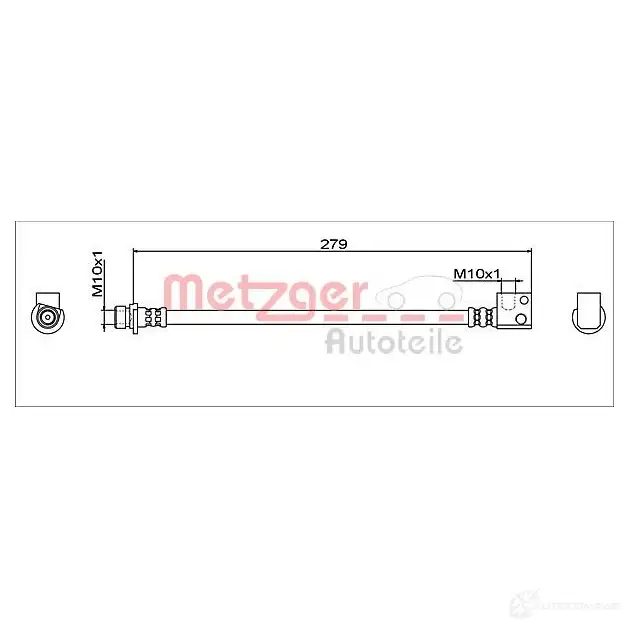Тормозной шланг METZGER G2 ZLYV 1437616510 4111943