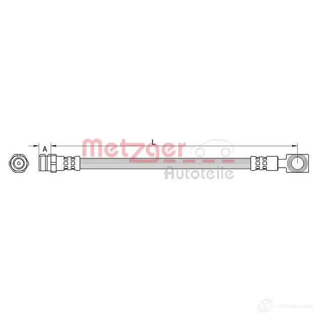 Тормозной шланг METZGER JSB7 K 4250032739348 1211882795 4111522