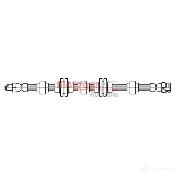 Тормозной шланг METZGER 91H04 8 4118438 4250032567002 1005560 изображение 0