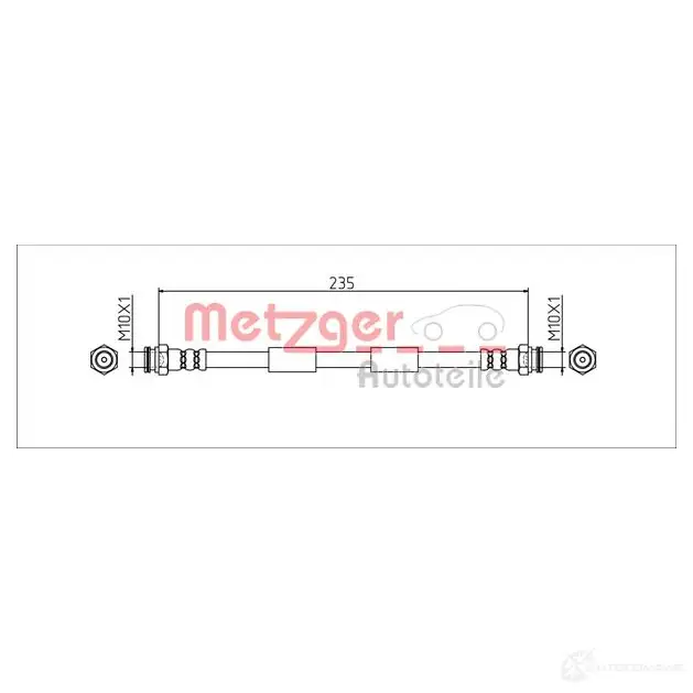 Тормозной шланг METZGER LQGS 7 1437618975 4111806