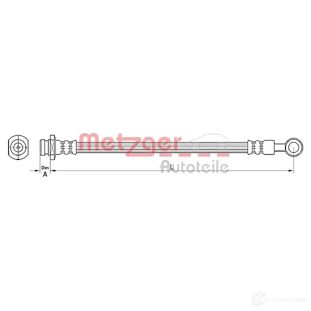 Тормозной шланг METZGER 1004831 4250032562441 N KYDU9 4110491