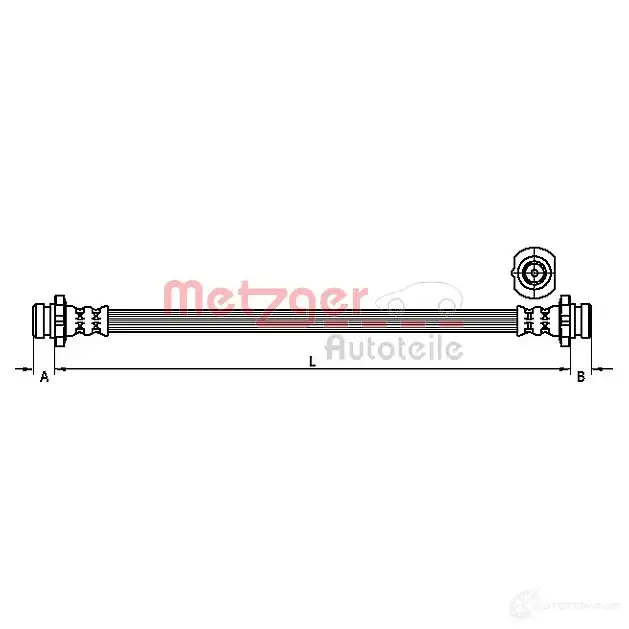 Тормозной шланг METZGER 1005152 Z5KT 6 4250032658779 4111250 изображение 0