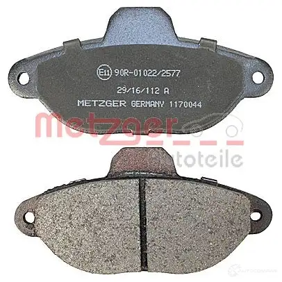Тормозные колодки дисковые, комплект METZGER 1170044 21 365 995315 21436 изображение 2