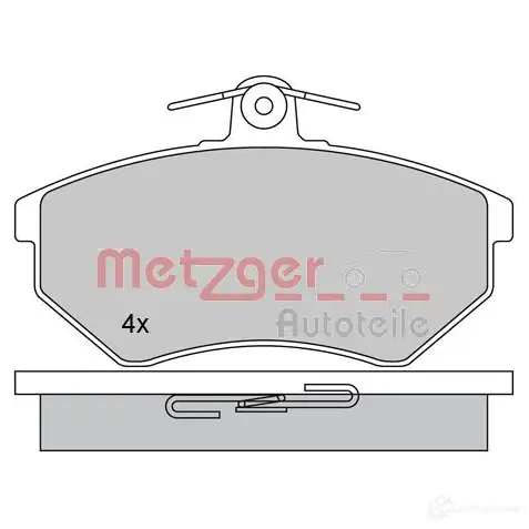 Тормозные колодки дисковые, комплект METZGER 995333 2016 8 1170062 SVFCA1E - Изображение 1