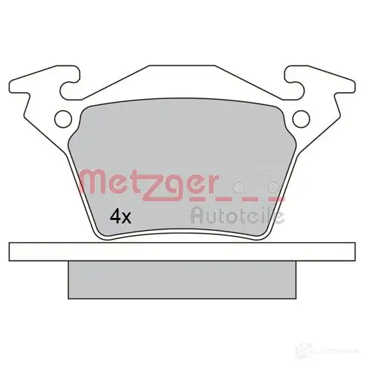 Тормозные колодки дисковые, комплект METZGER 1170331 995602 3R9K2L 2 3020 изображение 0