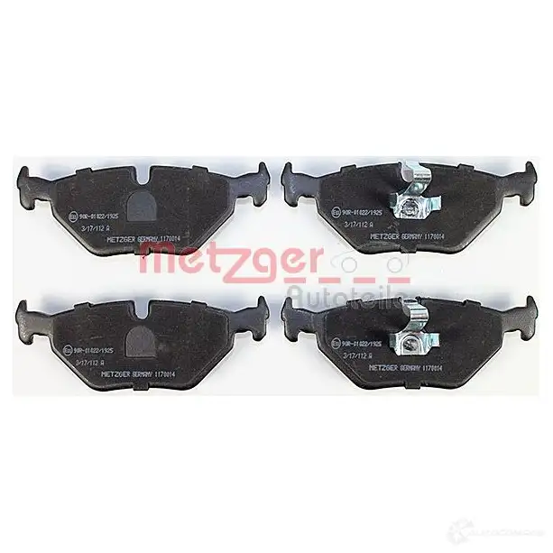 Тормозные колодки дисковые, комплект METZGER 21 934 21935 1170014 995285 изображение 1