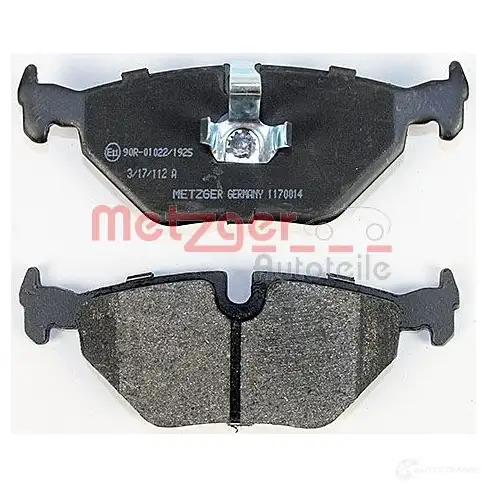 Тормозные колодки дисковые, комплект METZGER 21 934 21935 1170014 995285 изображение 2