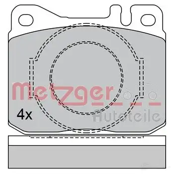 Тормозные колодки дисковые, комплект METZGER I1DBTOW 995656 1170385 2034 1 изображение 0