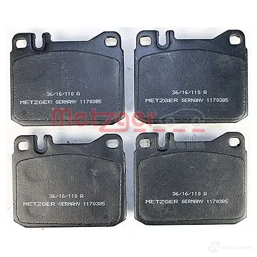 Тормозные колодки дисковые, комплект METZGER I1DBTOW 995656 1170385 2034 1 изображение 1