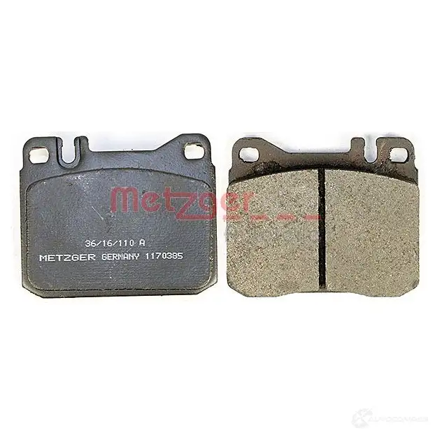 Тормозные колодки дисковые, комплект METZGER I1DBTOW 995656 1170385 2034 1 изображение 2