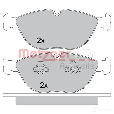 Тормозные колодки дисковые, комплект METZGER 995725 21485 1170454 214 84 изображение 0