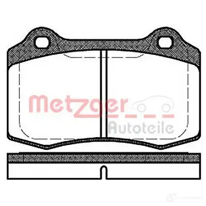 Тормозные колодки дисковые, комплект METZGER TX5FP 1170725 995991 2 1381 изображение 0