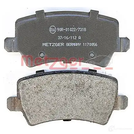 Тормозные колодки дисковые, комплект METZGER 2 4496 1170056 6XPX9S 995327 изображение 2
