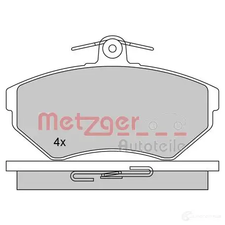 Тормозные колодки дисковые, комплект METZGER 995332 1170061 2 1945 RM0VP изображение 0